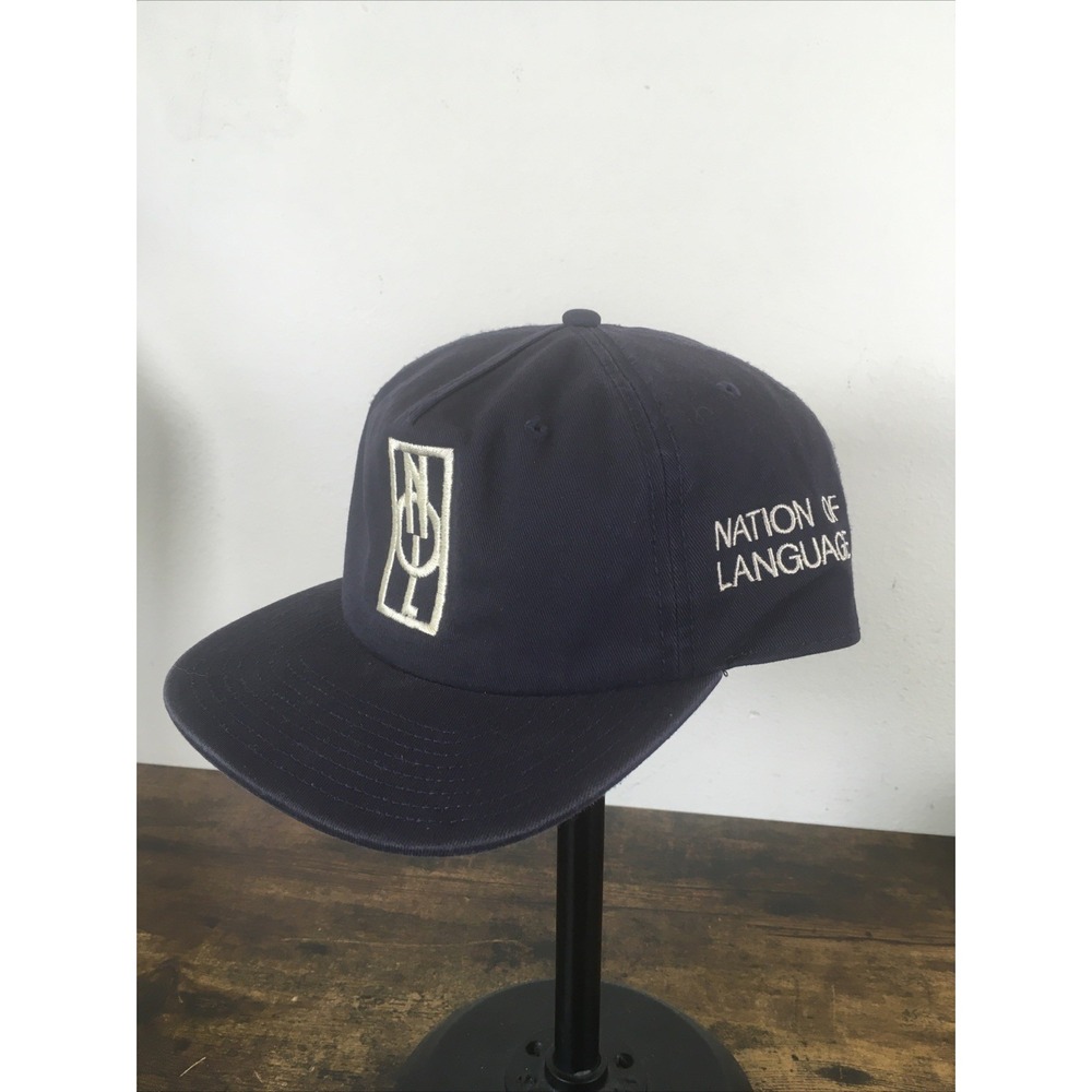 Nation of Language Blue Strapback Hat AS Colour New No Tags Adjustable